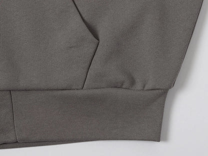 480 GSM BOX 'GRAY' ZIP-UP HOODIE
