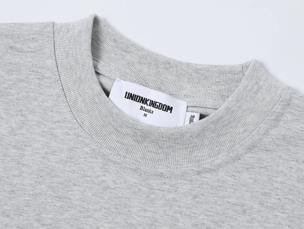 250 GSM LOOSE FIT 'FLOWER GRAY' T-SHIRT