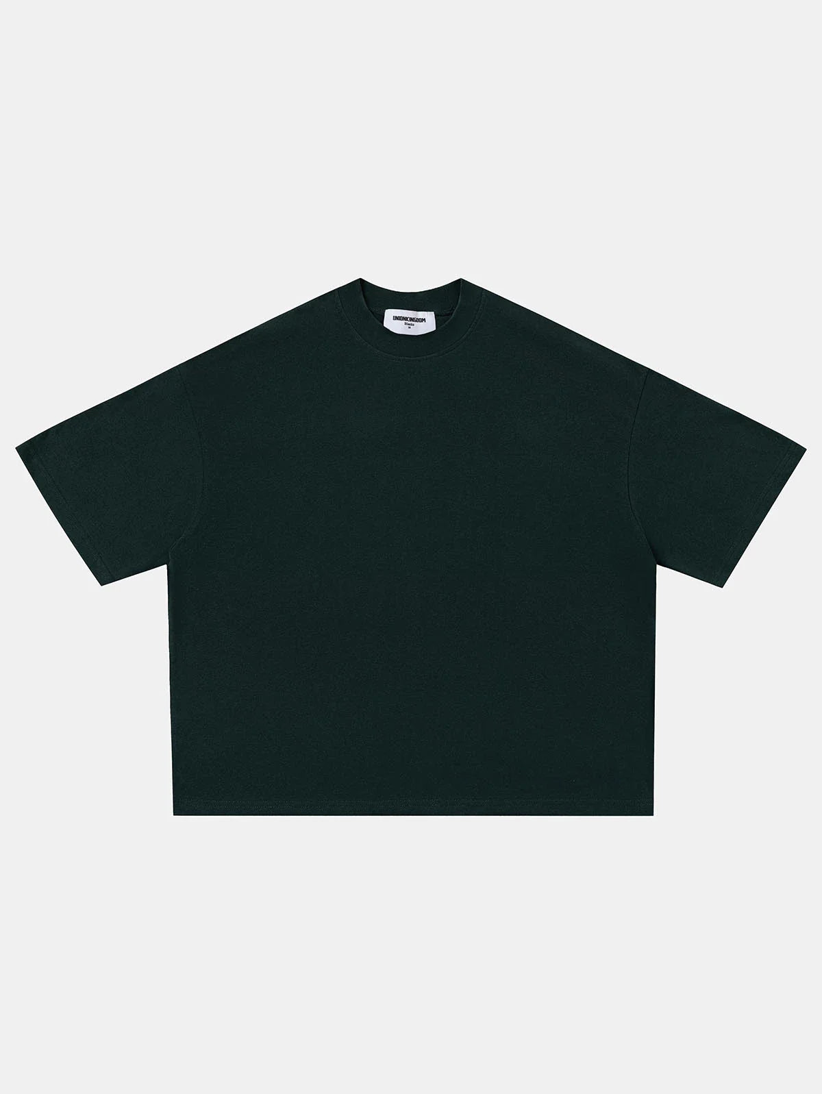 240 GSM BOXY CROPPED FIT 'DEEP GREEN' T-SHIRT