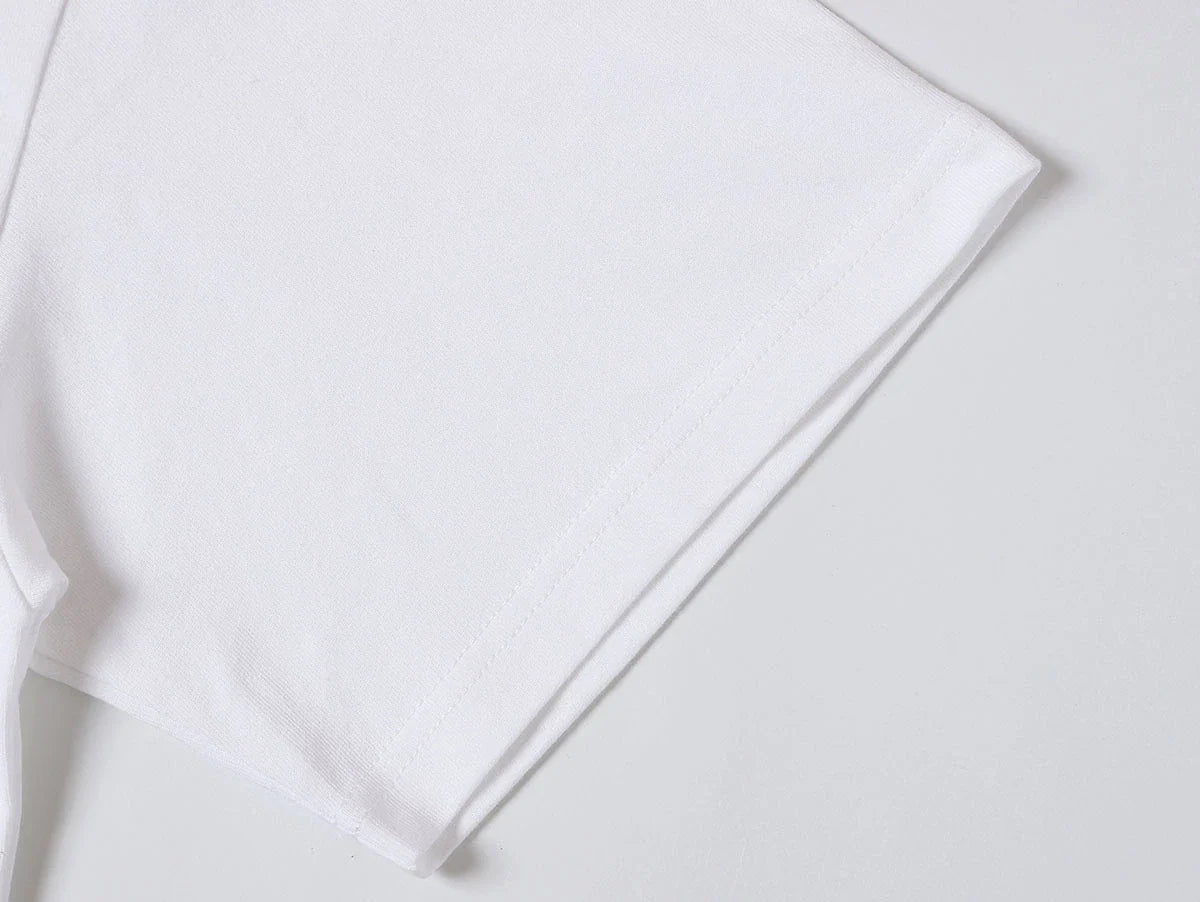 240 GSM BOXY CROPPED FIT 'WHITE' T-SHIRT