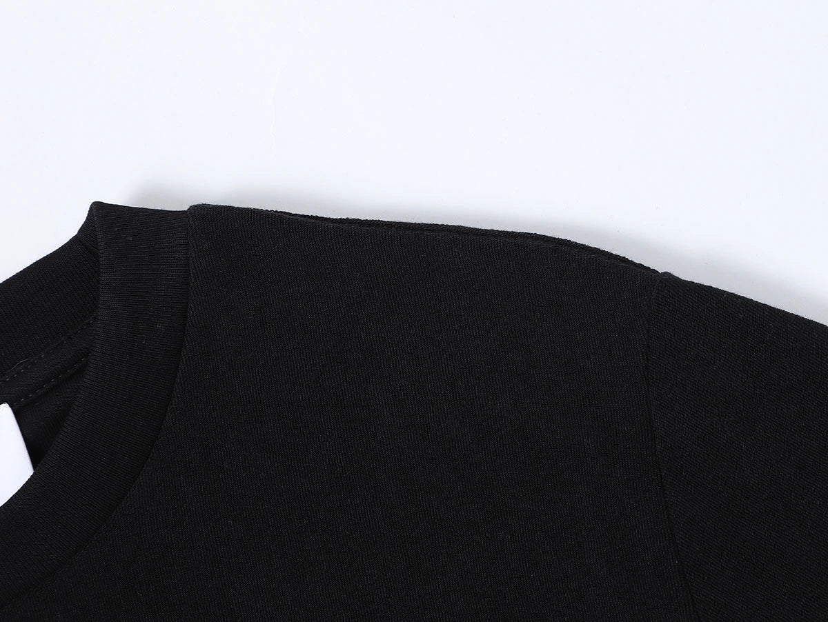350 GSM NORMAL FIT 'BLACK' T-SHIRT