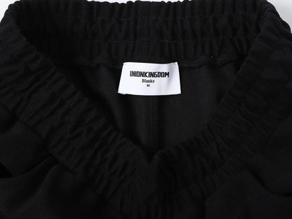 420 GSM MID-LENGTH LOOSE FIT 'BLACK' SHORTS
