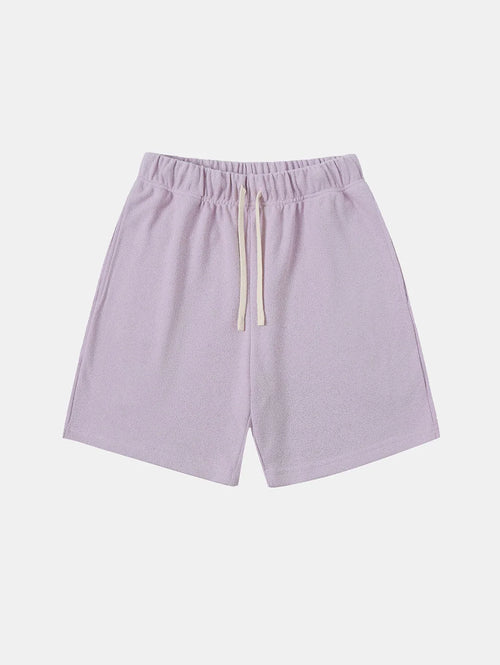 400 GSM COARSE NEEDLE 'LIGHT PURPLE' SHORTS