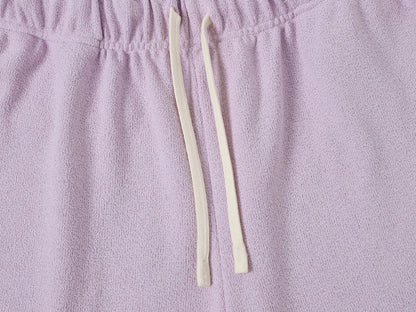 400 GSM COARSE NEEDLE 'LIGHT PURPLE' SHORTS