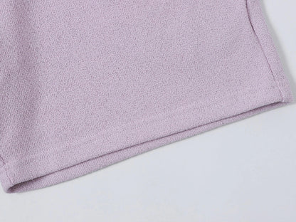 400 GSM COARSE NEEDLE 'LIGHT PURPLE' SHORTS
