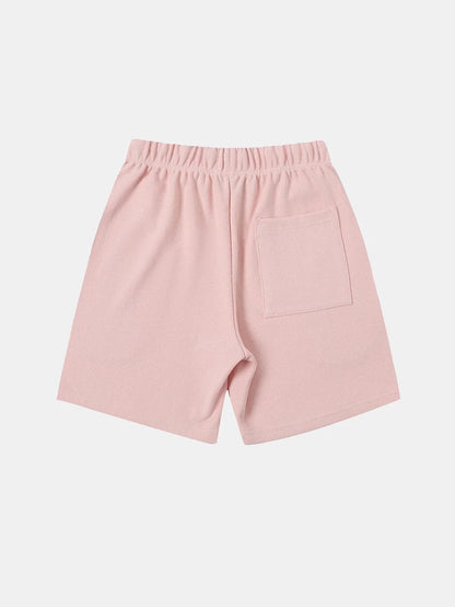 400 GSM COARSE NEEDLE 'LIGHT PINK' SHORTS
