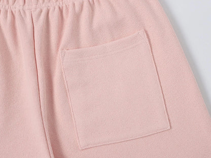 400 GSM COARSE NEEDLE 'LIGHT PINK' SHORTS