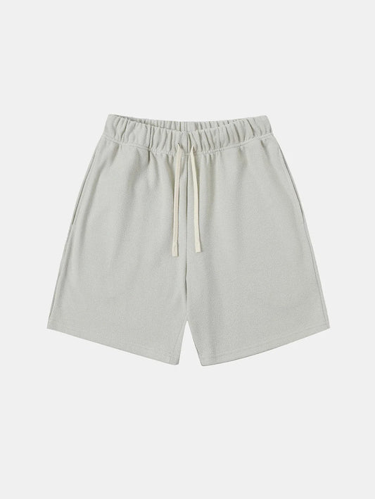 400 GSM COARSE NEEDLE 'OFF-WHITE' SHORTS
