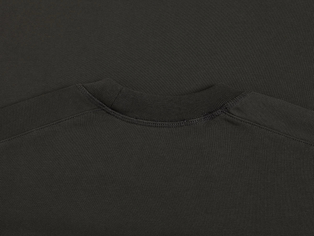 400 GSM BOXY CROPPED FIT 'GRAPHITE GRAY' T-SHIRT