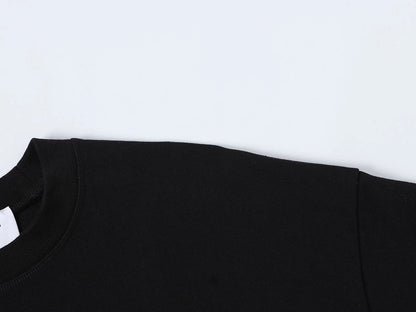 400 GSM BOXY CROPPED FIT 'BLACK' T-SHIRT