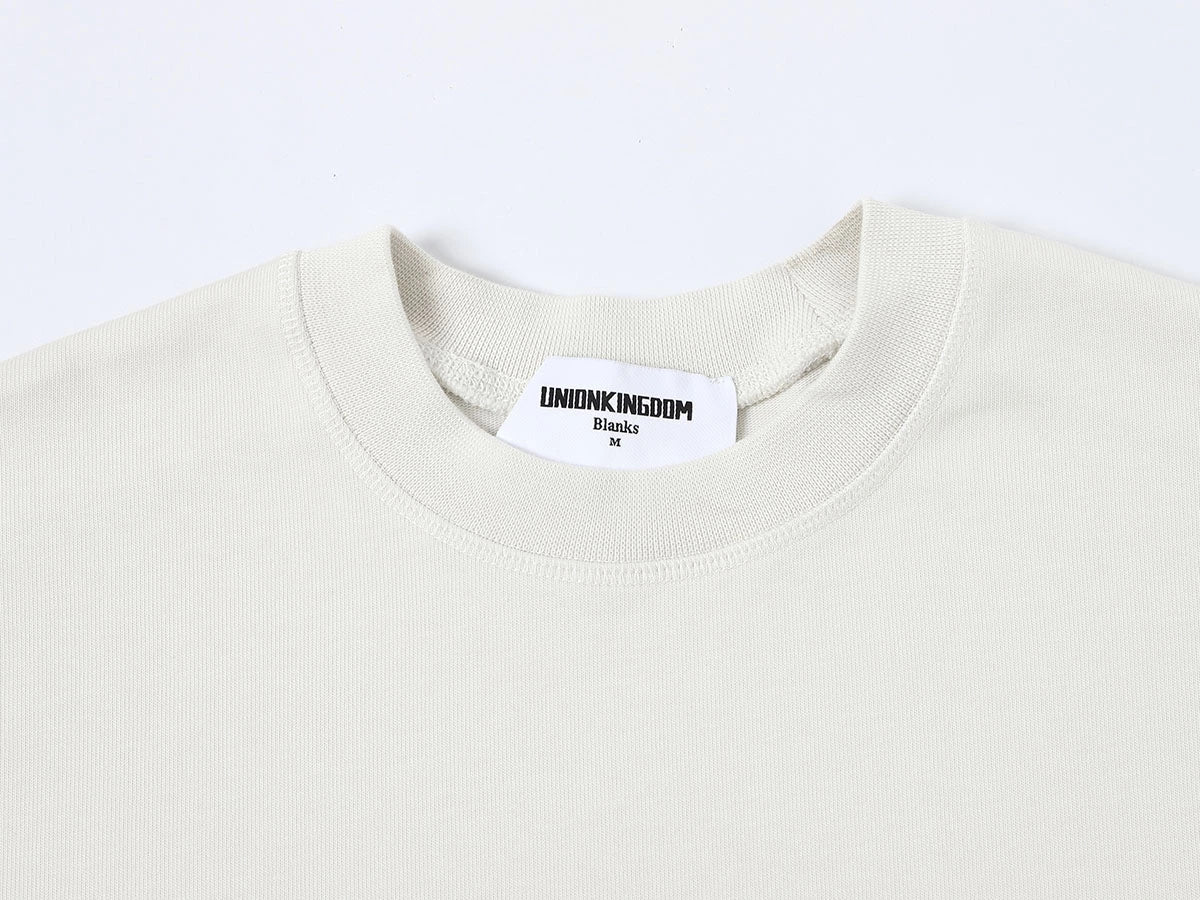 400 GSM BOXY CROPPED FIT 'OFF WHITE' T-SHIRT