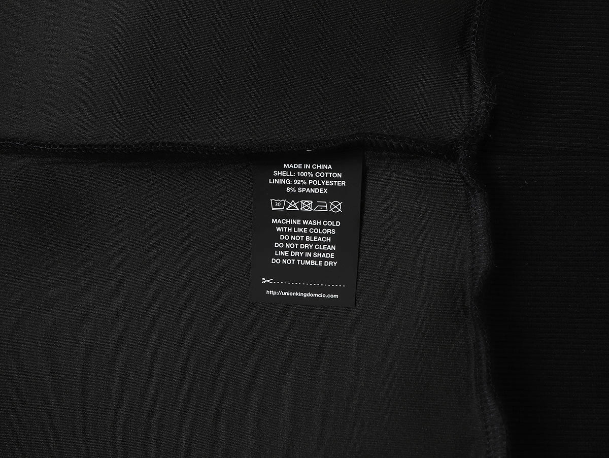 630 GSM BOXY CROPPED FIT QUARTER-ZIP 'BLACK' SWEATER