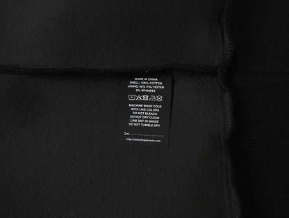 630 GSM BOXY CROPPED FIT QUARTER-ZIP 'BLACK' SWEATER