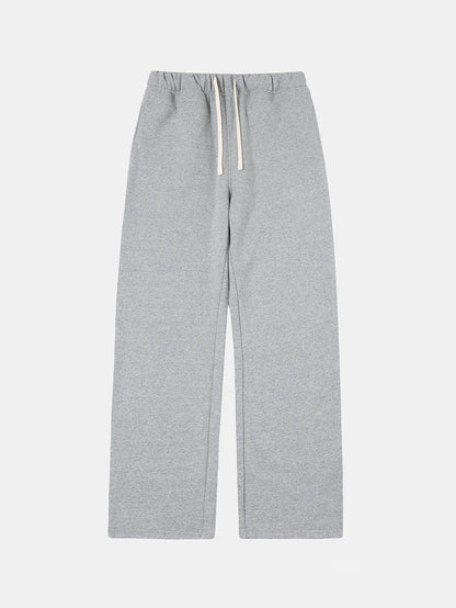 420 GSM STRAIGHT 'FLOWER GRAY' SWEATPANTS