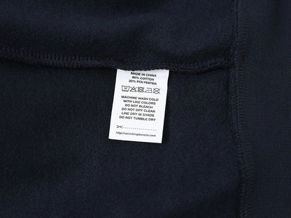 520 GSM BOXY CROPPED FIT 'NAVY BLUE' ZIP-UP HOODIE