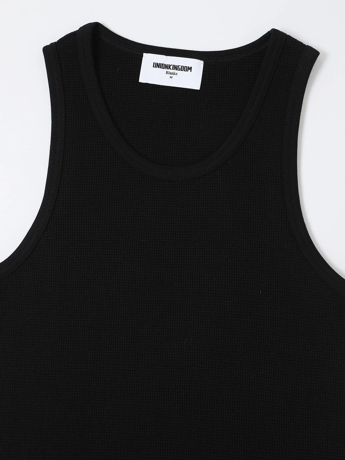 380 GSM WAFFLE WEAVE 'BLACK' TANK