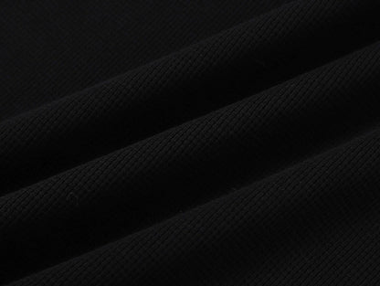 380 GSM WAFFLE WEAVE 'BLACK' TANK
