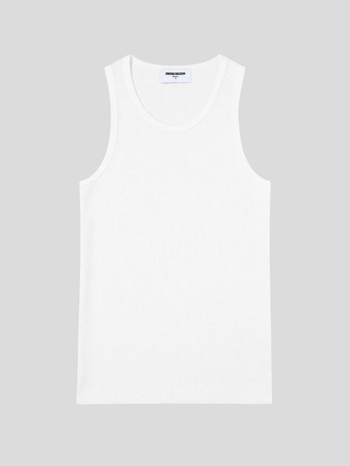 380 GSM WAFFLE WEAVE 'WHITE' TANK