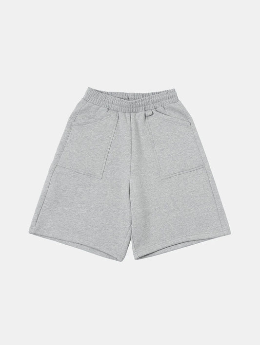 520 GSM COZEY BAGGY 'FLOWER GRAY' SHORTS