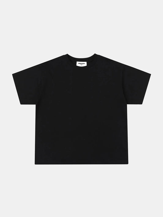 200 GSM RELAXED BOXY FIT 'BLACK' T-SHIRT