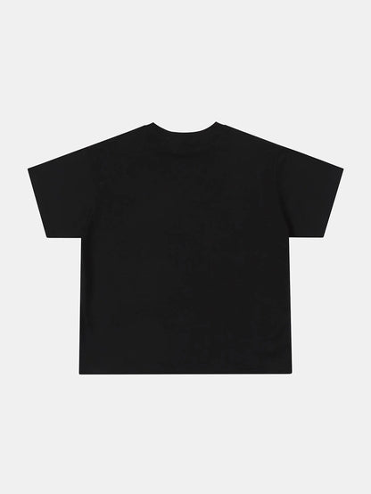 200 GSM RELAXED BOXY FIT 'BLACK' T-SHIRT