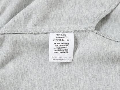 420 GSM MID-LENGTH LOOSE FIT 'FLOWER GRAY' SHORTS