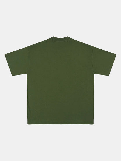 250 GSM LOOSE FIT 'OLIVE' T-SHIRT