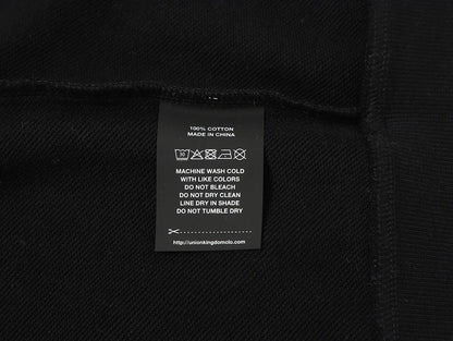 360 GSM 100% COTTON BOXY CROPPED 'BLACK' ZIP-UP HOODIE