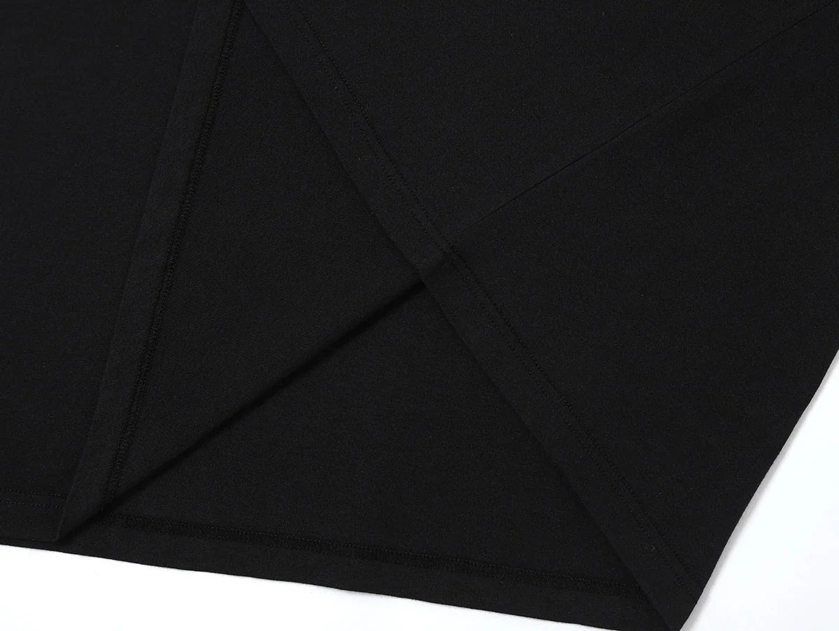 150 GSM RELAXED BOXY FIT 'BLACK' T-SHIRT