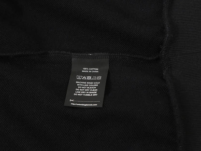 360 GSM 100% COTTON BOXY CROPPED FIT 'BLACK' HOODIE