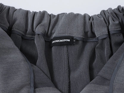 LOOSE FIT PLEATED 'GRAY' SHORTS