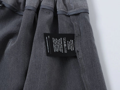 LOOSE FIT PLEATED 'GRAY' SHORTS