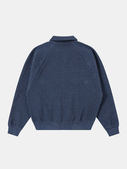 380 GSM BUBBLE CROPED 'DENIM BLUE' JACKET