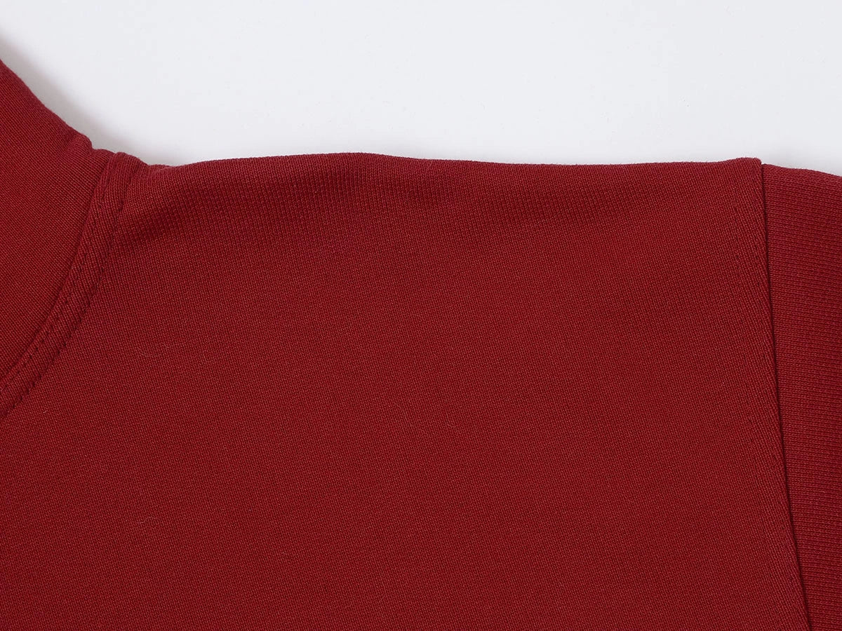 480 GSM TERRY LOOSE FIT 'BURGUNDY' HOODIE