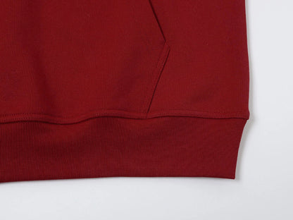 480 GSM TERRY LOOSE FIT 'BURGUNDY' HOODIE