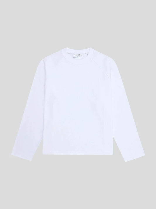 280 GSM RAW COTTON RALAN 'WHITE' LONG SLEEVE
