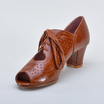 Jenny Vintage Oxfords (Chestnut Brown)