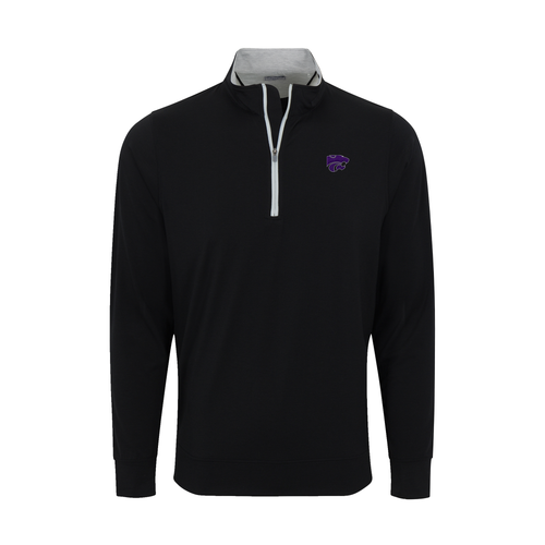 K-State DriRelease® Performance Pullover Black with Light Grey Trim