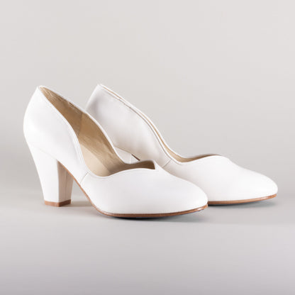 Marilyn Vintage Pumps Wide (Soft Ivory)