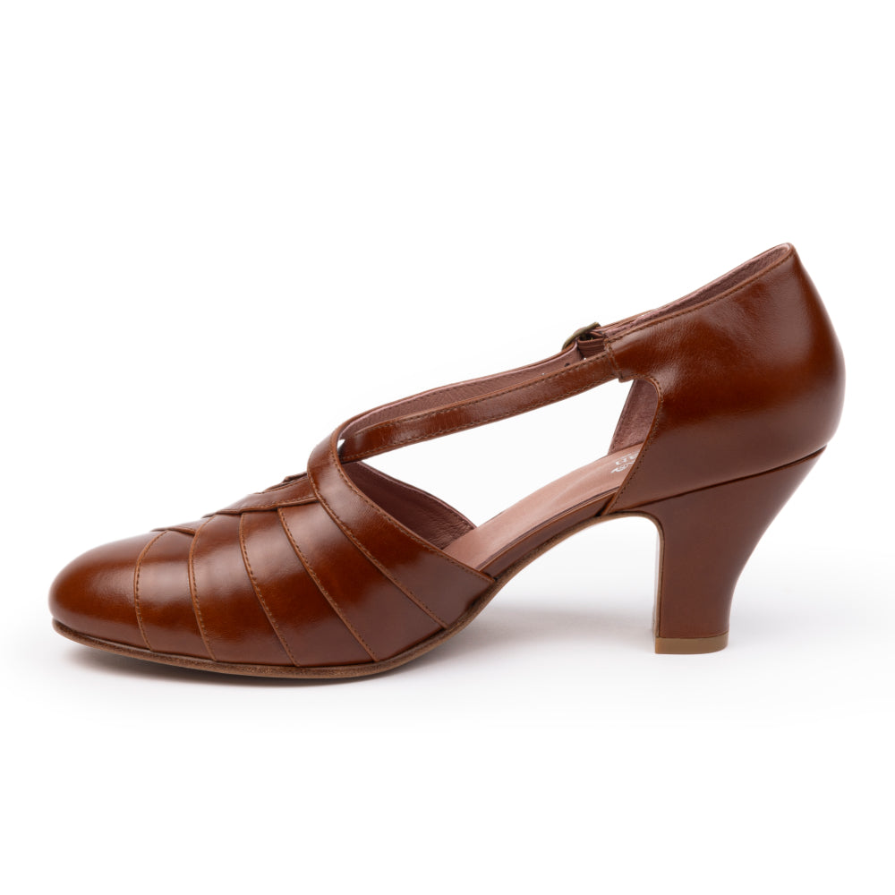 Melrose Vintage Pumps (Walnut)