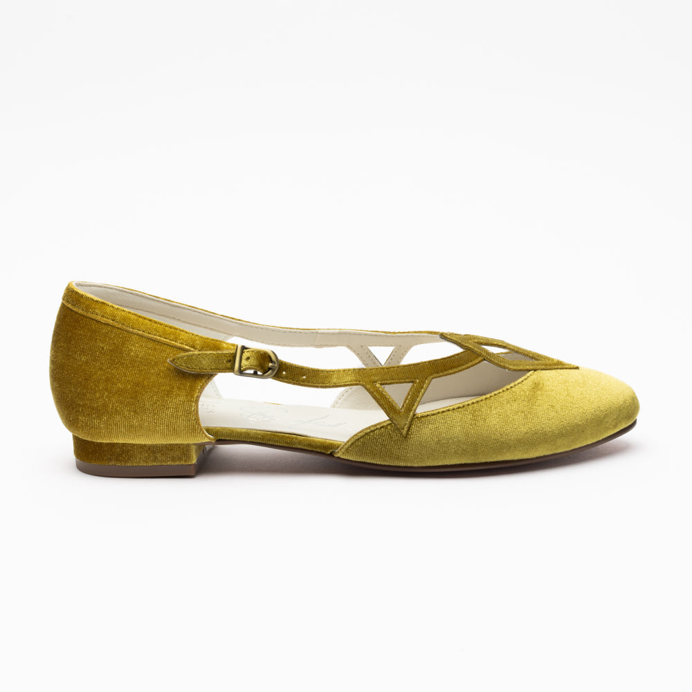 Mildred Vintage Flats (Liqueur Green)