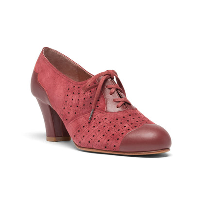 Rita Vintage Oxfords (Garnet Red)