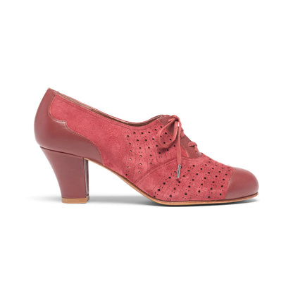 Rita Vintage Oxfords (Garnet Red)