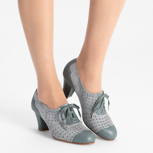 Rita Vintage Oxfords Wide (French Blue)