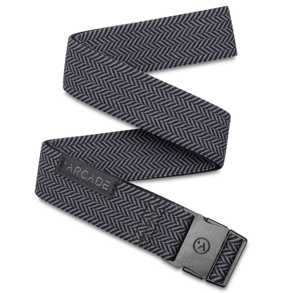 Arcade Mens Hemmingway Slim Webbed Belt - Black/Black - OS