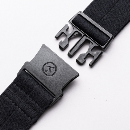Arcade Mens Hemmingway Slim Webbed Belt - Black/Black - OS