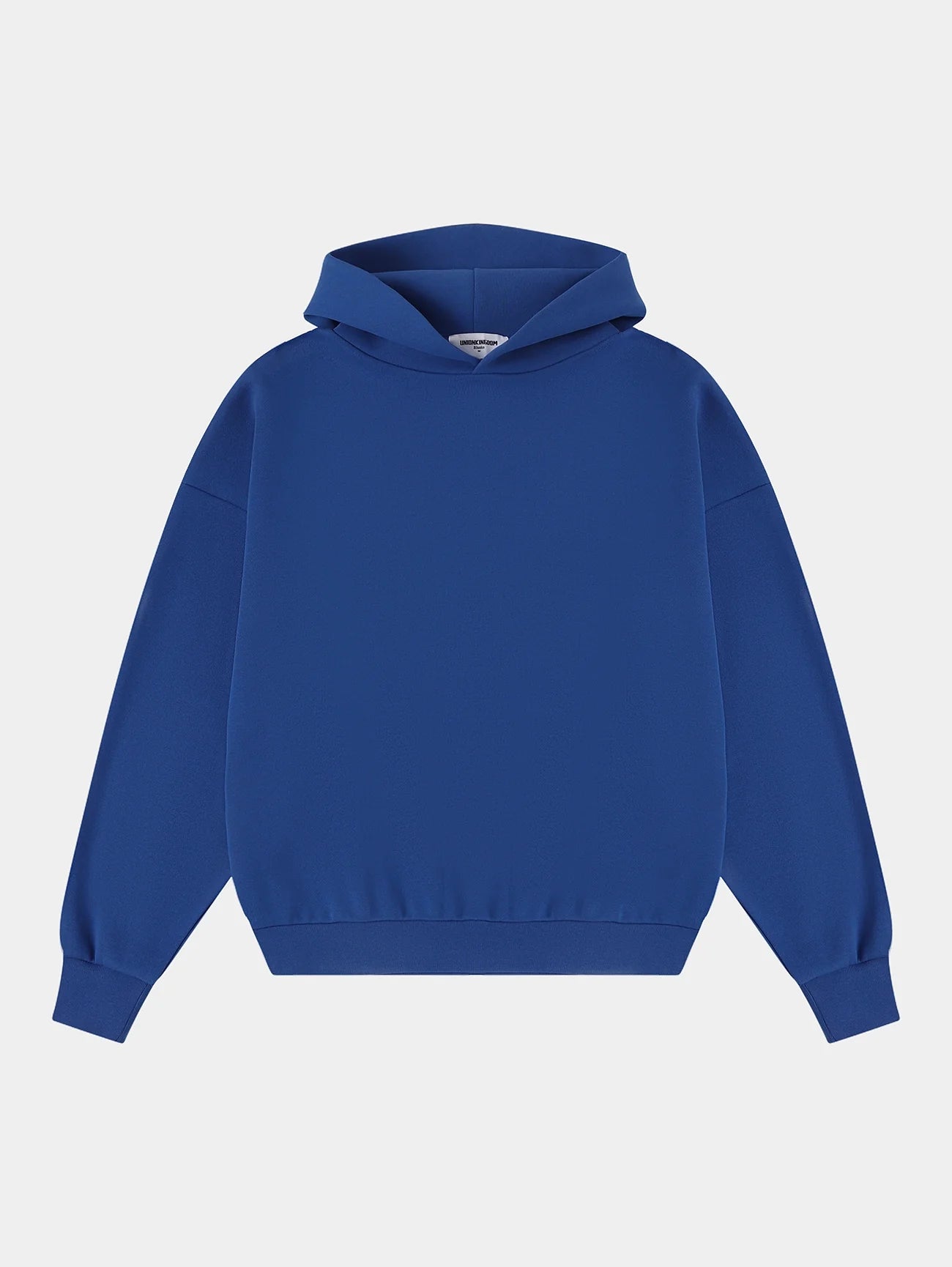 630 GSM BOXY CROPPED FIT 'CHEMICAL BLUE' HOODIE