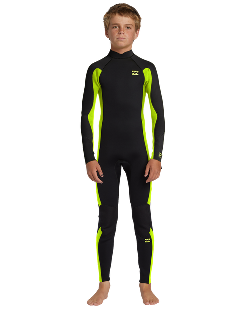 Billabong Kids 4/3mm Foil Back Zip Long Sleeve Full Length Wetsuit