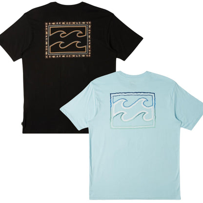 Billabong Kids Crayon Wave Short Sleeve Cotton T-Shirt