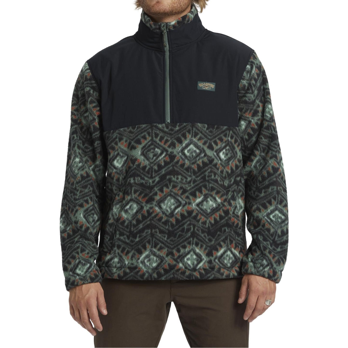 Billabong Mens Boundary Re-issue Half Zip Polar Fleece